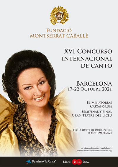 XVI CONCURSO INTERNACIONAL DE CANTO MONTSERRAT CABALLÉ